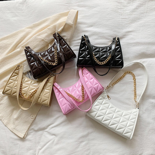 Sac simple en relief de couleur unie sous les bras 