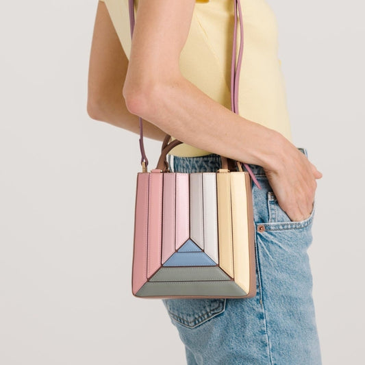 Women Fashion Elegant PU Solid Color Creased Clutch Bag