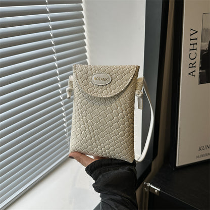 Simple Solid Color Flip Mini Crossbody Bag