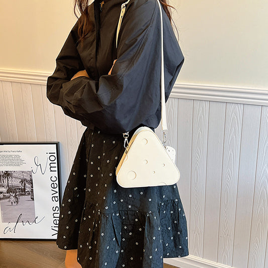 Creative Design Cheese Triangle Crossbody Bag