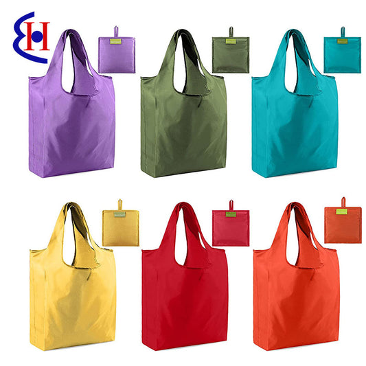 Custom Logo Solid Color Large Capacity Eco-Friendly Shopping Bag