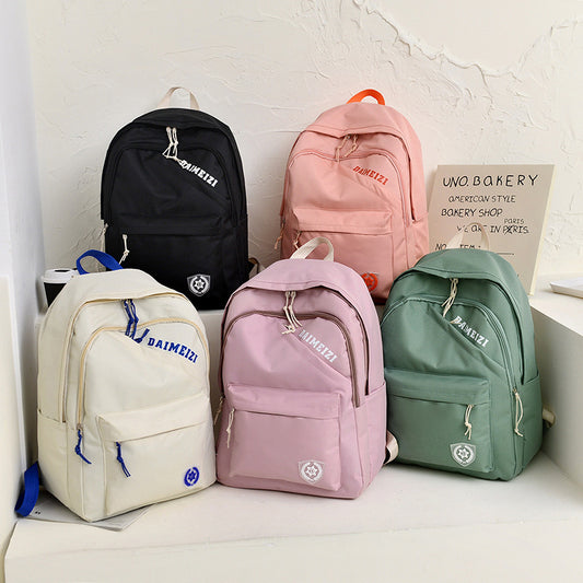 Unisex Fashion English Letter Large Capacity Backpack