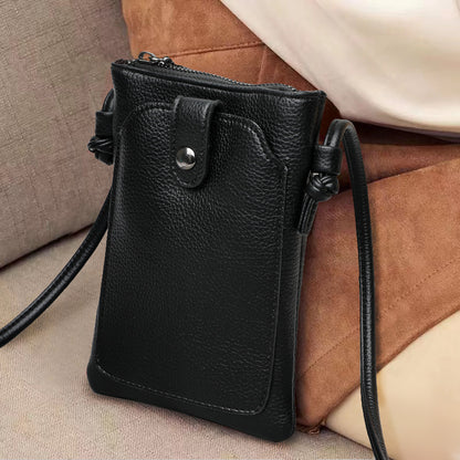 Women Solid Color Simple Portable Mini Crossbody Bag
