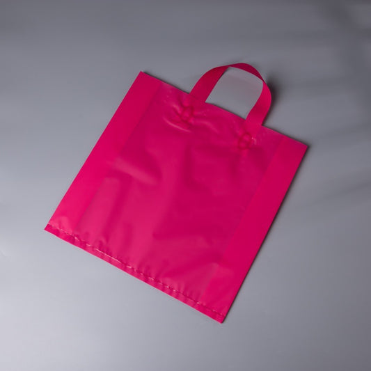 Sac fourre-tout en plastique givré multicolore simple pour cadeau de courses
