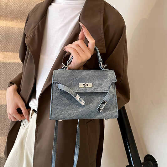 Sacs à main en denim à rabat tendance 