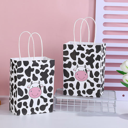 Cartoon Black White Cow Storage Packaging Bag Garment Accessories