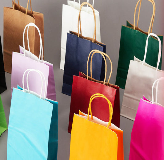 Fashion Creative Solid Color Custom Packaging Bag Clothing Shopping Portable Gift Bag