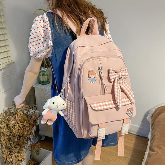 Women Fashion Large Capacity Bowknot Backpack