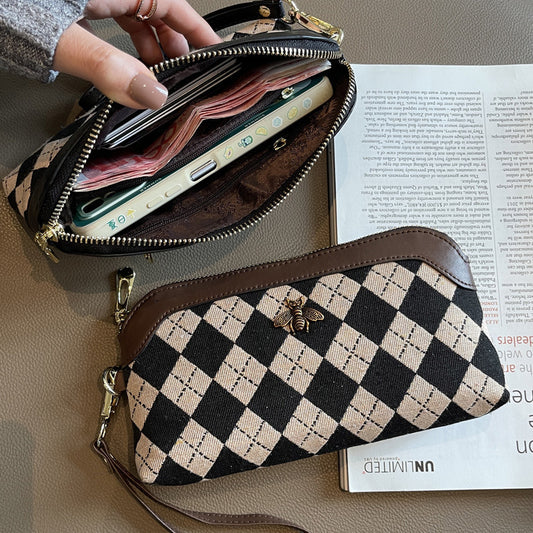 Women'S Fashion Bee Decoration Double Zipper Coin Purse