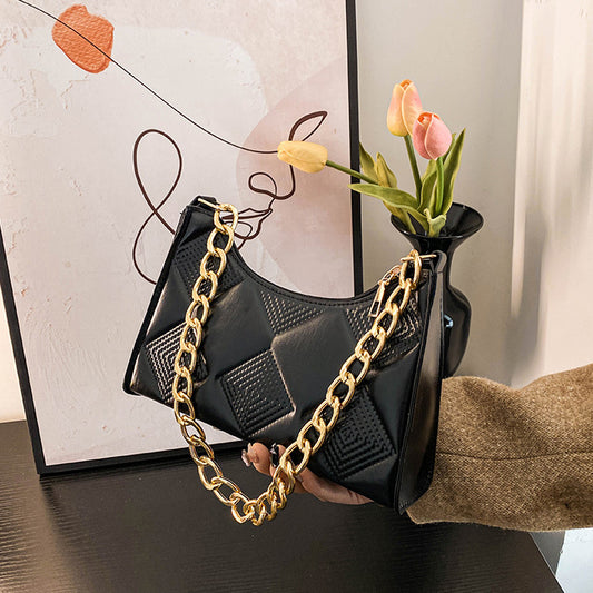 Sac à main vintage simple de couleur unie 