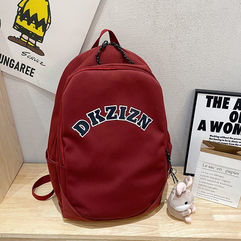 Women Fashion Alphabet Large Capacity Backpack