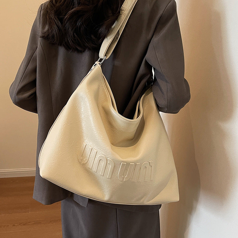 Women Fashion Retro Large Capacity PU Tote Bag
