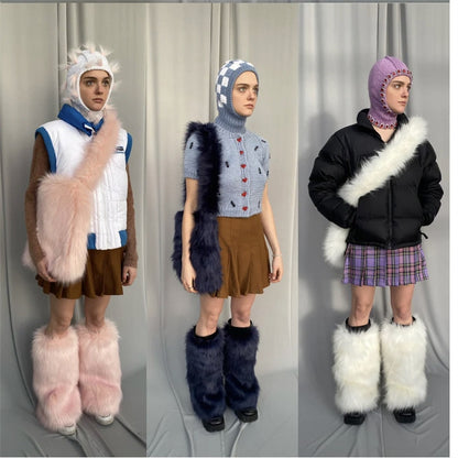 Women Winter YK2 Plush Large Capacity Shoulder Bag