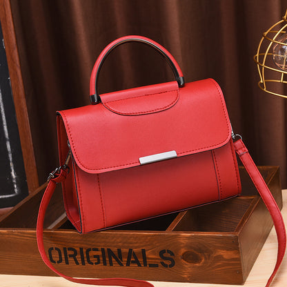 Fashionable Simple Solid Color Portable HandBags Shoulder Bag