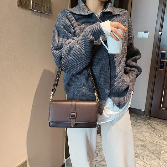 Women Fashion Casual Solid Color Shoulder Bag