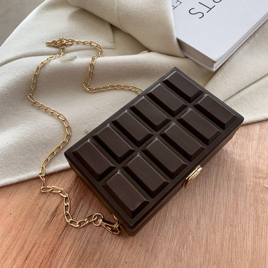 Creative Fashion Chocolate Box Shoulder Bag