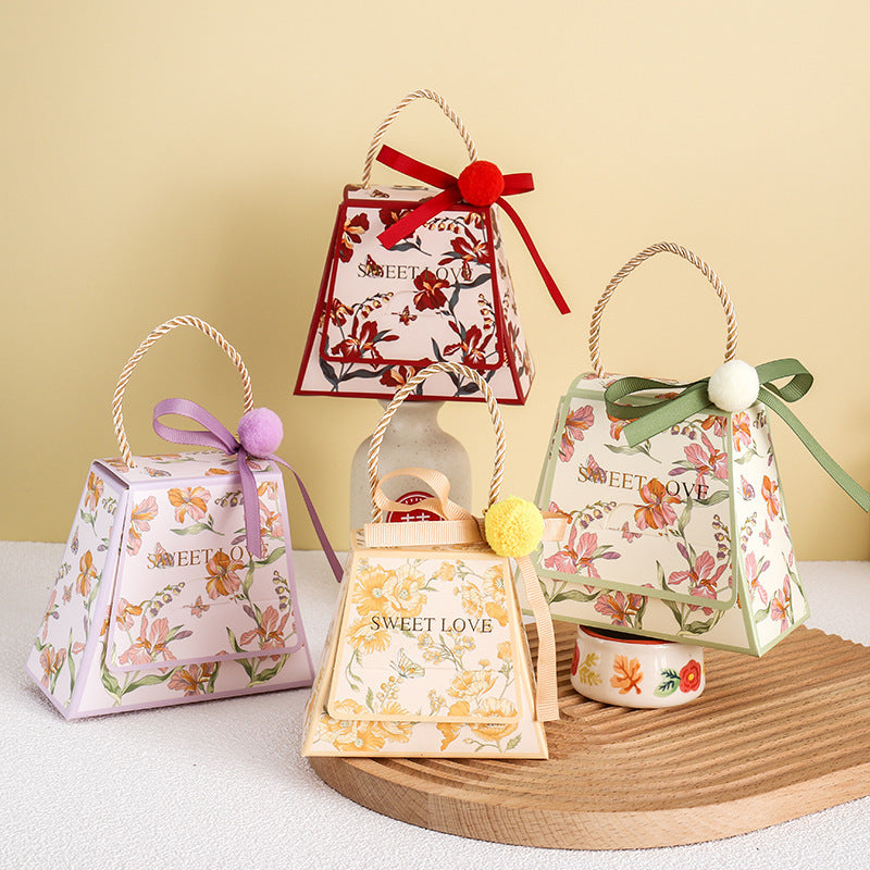Sac d'emballage cadeau de bonbons de mariage simple et créatif 
