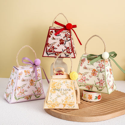 Sac d'emballage cadeau de bonbons de mariage simple et créatif 