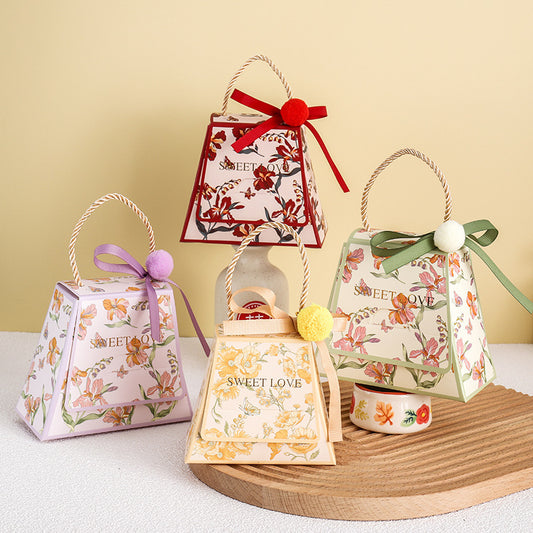 Sac d'emballage cadeau de bonbons de mariage simple et créatif 