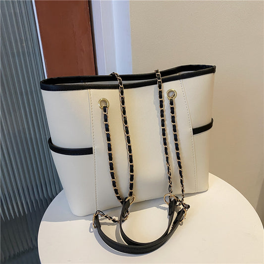 Sac à bandoulière carré en PU pour femme, grande capacité, tendance 