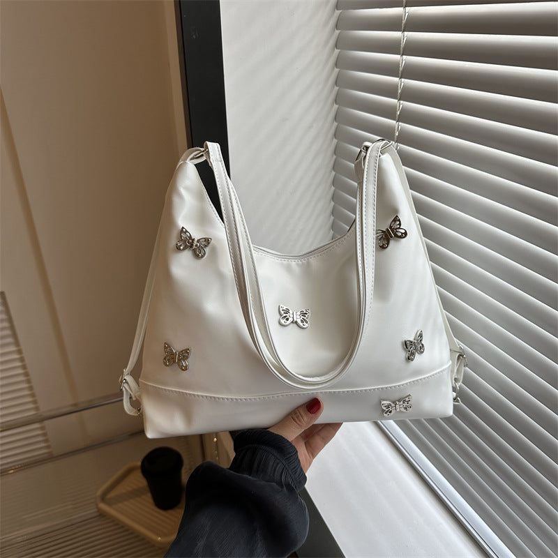 Women Fashionable Large-Appearance Butterfly PU Tote Bag
