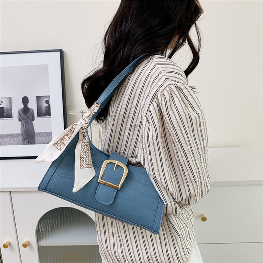 Sac à main simple et de grande capacité pour femme, couleur unie 