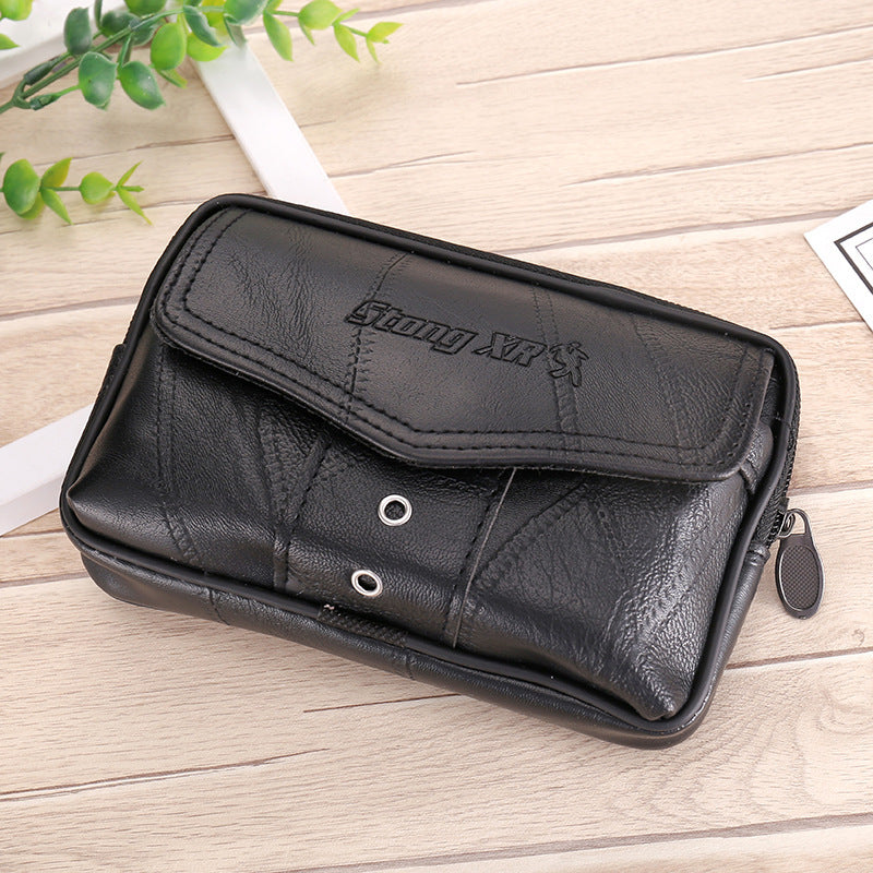 Men Large Capacity Belt Pocket Mobile Phone Bag Coin Purse