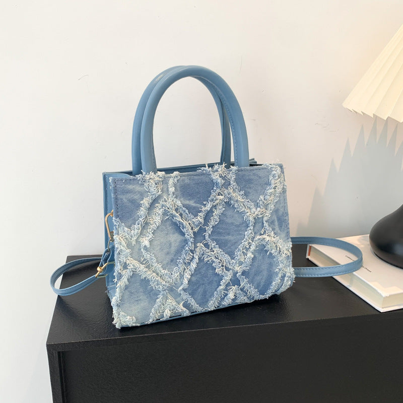 Women'S Fashion Large Capacity Denim Handbag