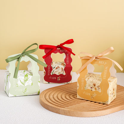 Boîte d'emballage de bonbons de mariage simple et créative, sac cadeau 