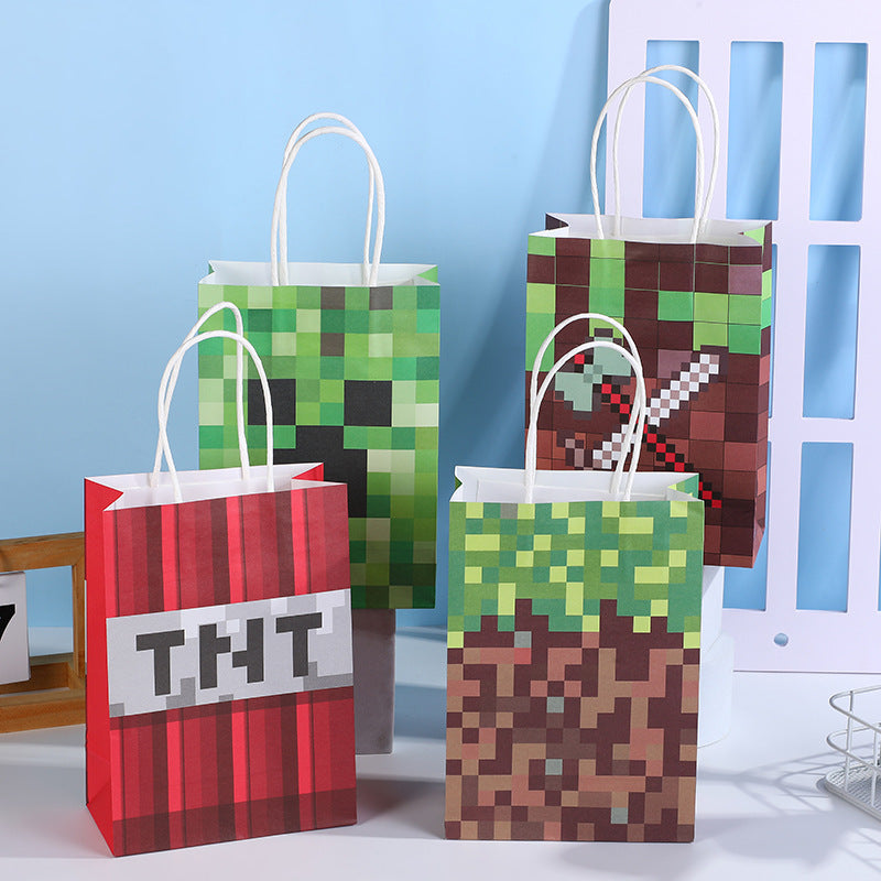 Alphabet Pixel Theme Storage Packaging Bag Garment Accessories