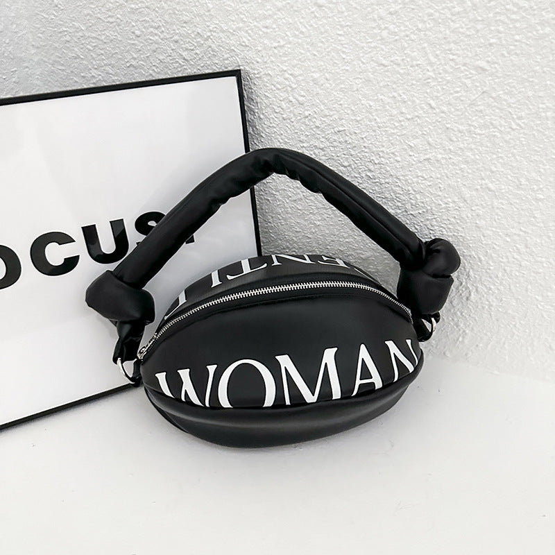 Sacs à main de rugby élégants à imprimé lettre 