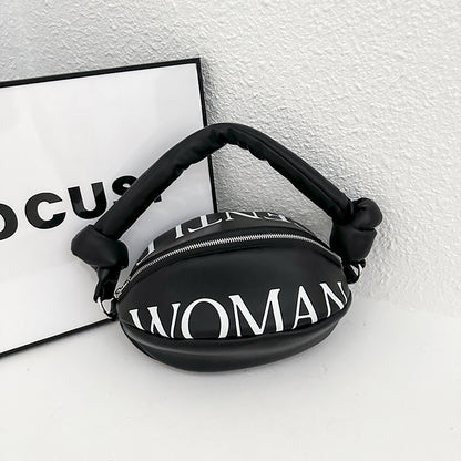 Sacs à main de rugby élégants à imprimé lettre 