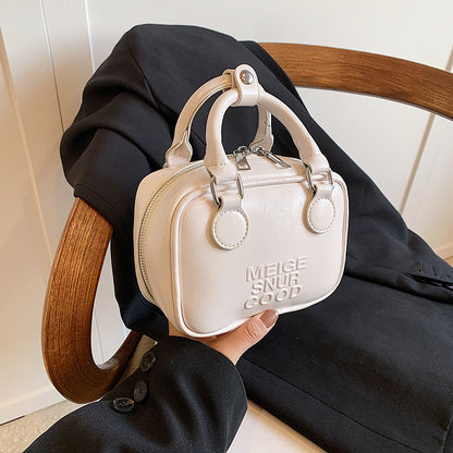 Sac à main élégant et tendance, couleur unie, portable, à bandoulière 