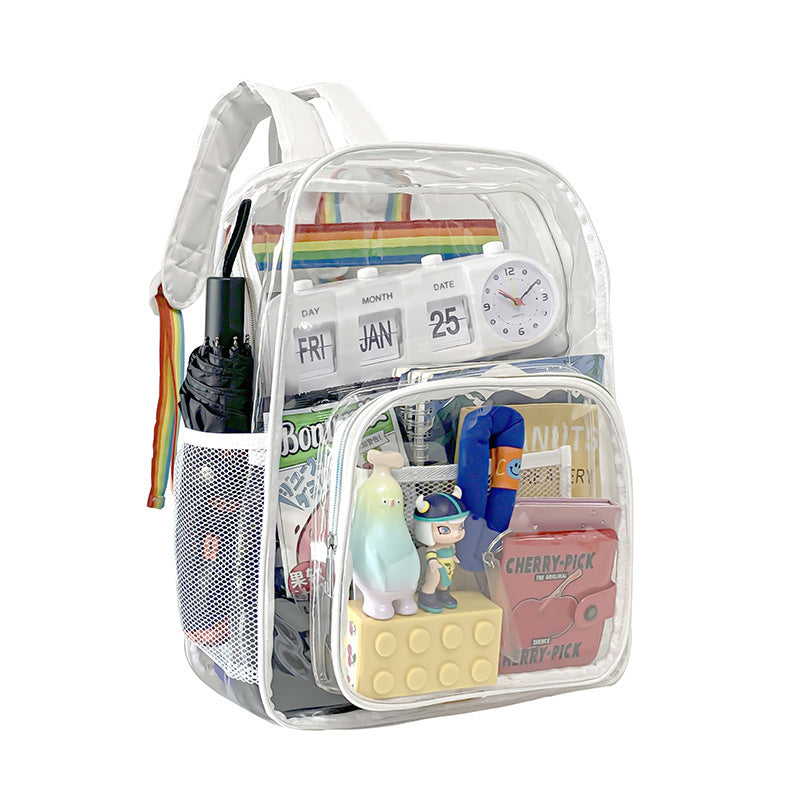 Unisex Fashion Clear Backpack Pvc Backpack