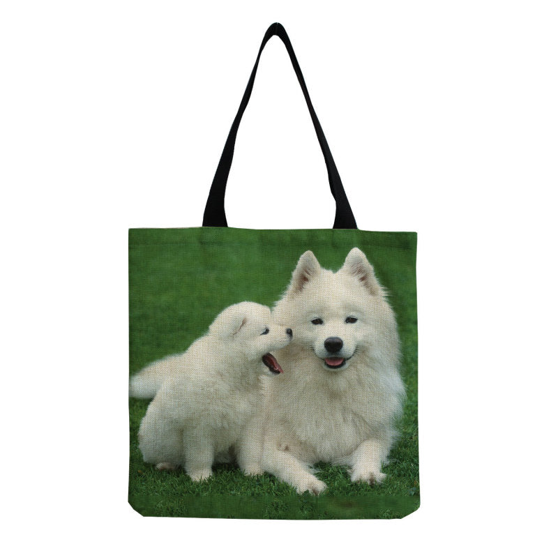 Personalized Large-Capacity Cute Pet Dog Printing Shopping Bag