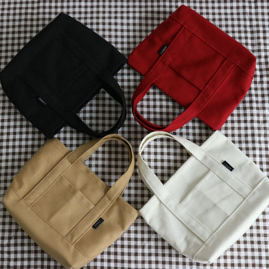 Women Casual Solid Color Clutch Canvas Bag