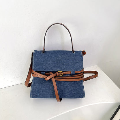 Women Fashion Casual Dual-Use Denim Handbag