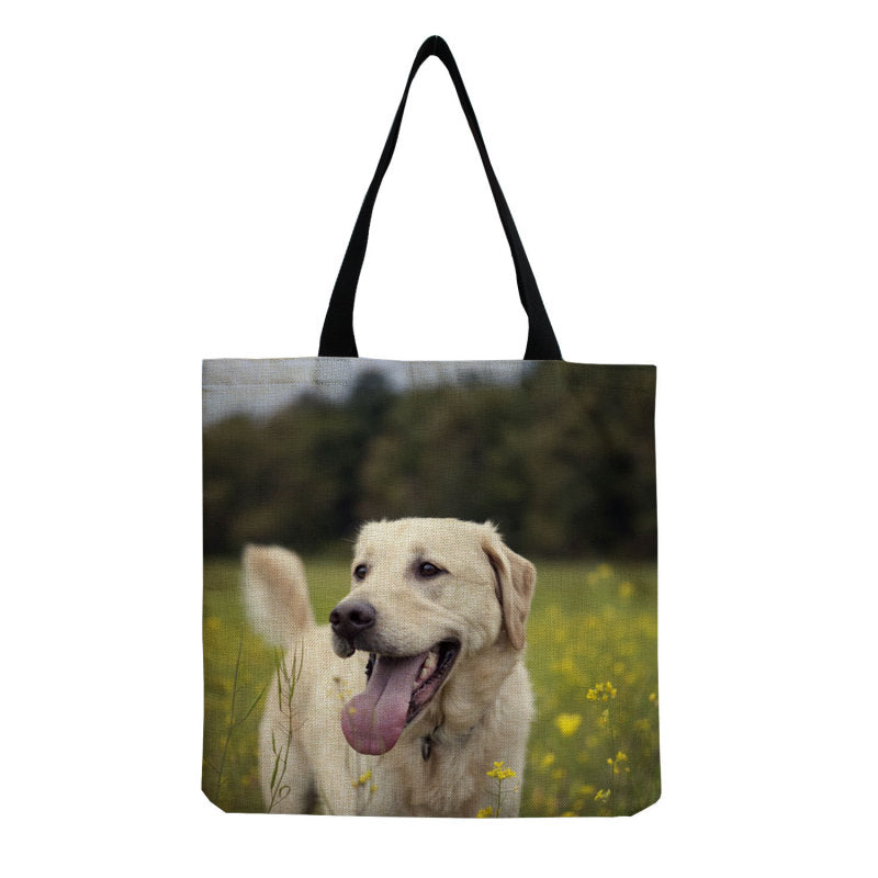 Personalized Large-Capacity Cute Pet Dog Printing Shopping Bag