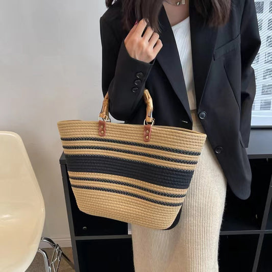Holiday Style Large Capacity Woven Handbag