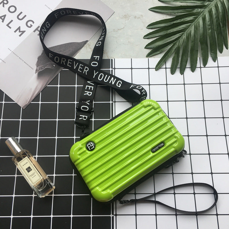 Women Fashion Solid Color Square Zipper Crossbody Bag