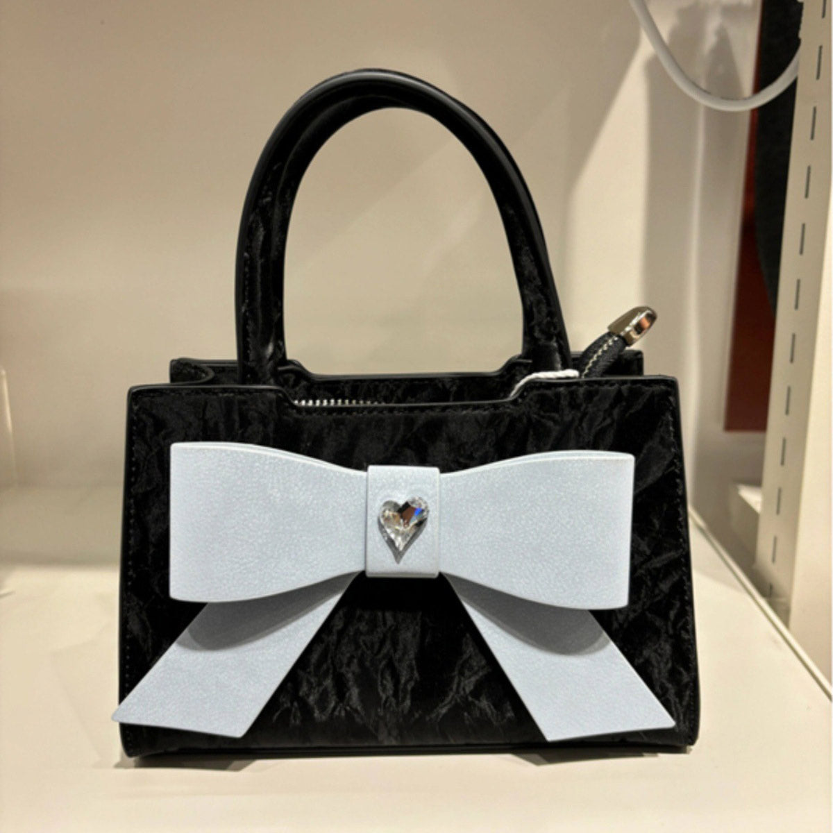 Women Fashion Bow Square Hand Shoulder Bag