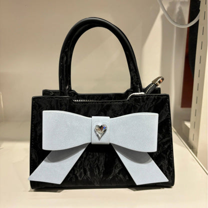 Women Fashion Bow Square Hand Shoulder Bag