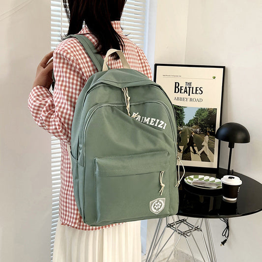 Unisex Fashion English Letter Large Capacity Backpack