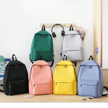 Women Fashionable Casual Solid Color Backpack Four-Piece Set