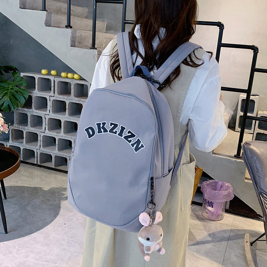 Women Fashion Alphabet Large Capacity Backpack
