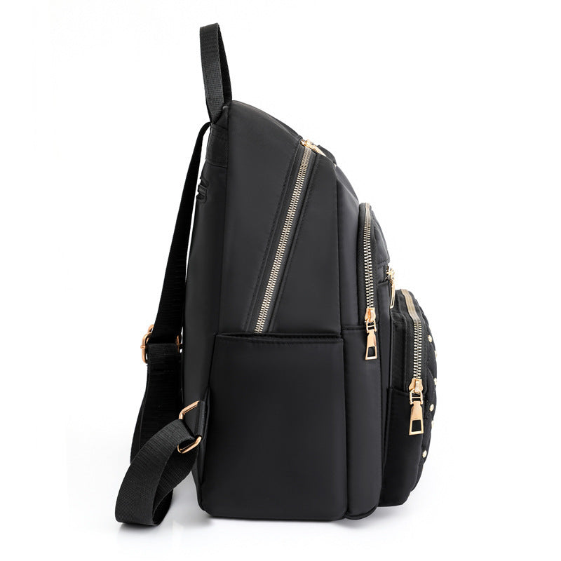 Women Fashion Embroidered Thread Oxford Backpack
