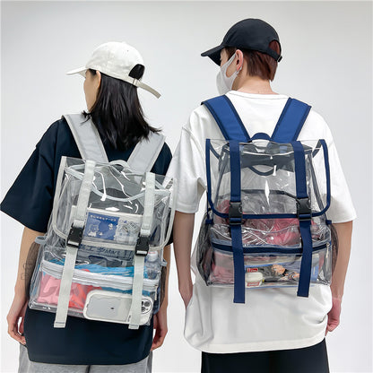 Fashion Clear Large Capacity Pvc Backpack
