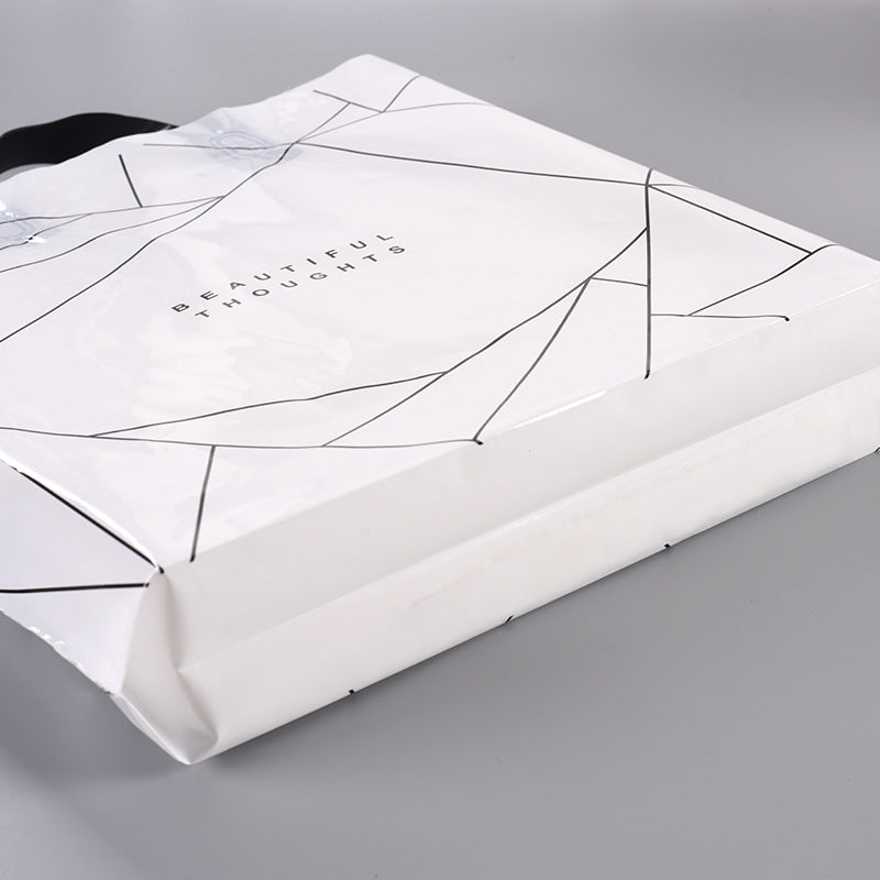 Sac fourre-tout en plastique à motif géométrique simple 