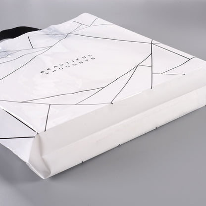 Sac fourre-tout en plastique à motif géométrique simple 