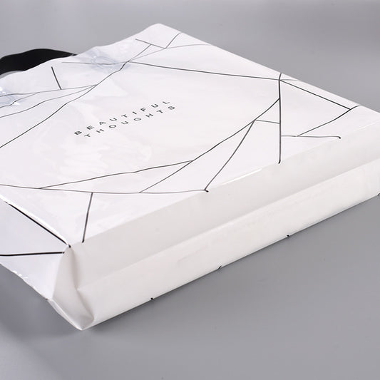 Sac fourre-tout en plastique à motif géométrique simple 